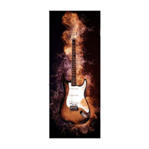 Autocolant pentru usa, Model Guitar Master, Dimensiuni 200 x 90 cm, Design Vibrant, Autoadeziv - 3