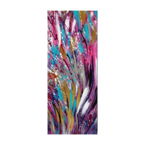 Autocolant pentru usa, Model Color Waves, Dimensiuni 200 x 90 cm, Design Vibrant, Autoadeziv - 2