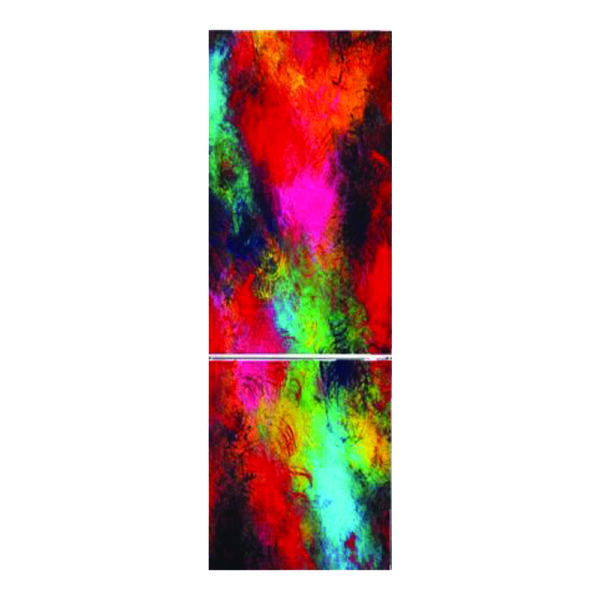 Autocolant pentru frigider, Model Color Run, Dimensiuni 200 x 90 cm, Design Vibrant, Autoadeziv - 2