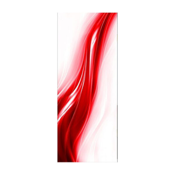 Autocolant pentru usa, Model Red Cloth, Dimensiuni 200 x 90 cm, Design Vibrant, Autoadeziv - 3