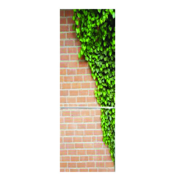 Autocolant pentru frigider, Model Brick Garden Wall, Dimensiuni 200 x 90 cm, Design Vibrant, Autoadeziv - 4