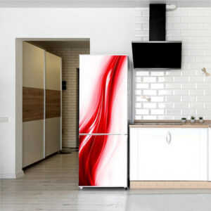 Autocolant pentru frigider, Model Sensual Red, Dimensiuni 200 x 90 cm, Design Vibrant, Autoadeziv