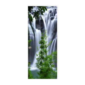 Autocolant pentru usa, Model Great Waterfall, Dimensiuni 200 x 90 cm, Design Vibrant, Autoadeziv - 2