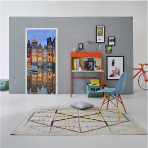 Autocolant pentru usa, Model Almost Venice, Dimensiuni 200 x 90 cm, Design Vibrant, Autoadeziv - 4