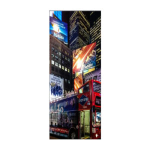 Autocolant pentru usa, Model Times Square, Dimensiuni 200 x 90 cm, Design Vibrant, Autoadeziv - 2