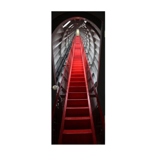 Autocolant pentru usa, Model Stairway to Heaven, Dimensiuni 200 x 90 cm, Design Vibrant, Autoadeziv - 2