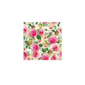 Set 100 Stickere decorative autoadezive pentru faianta sau perete, Model Pink Roses, Dimensiuni 25 cm x 25 cm, Rezistente la uzura si apa, 6,25 m2 - 5