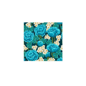 Set 100 Stickere decorative autoadezive pentru faianta sau perete, Model Blue Ranunculus, Dimensiuni 15 cm x 15 cm, Rezistente la uzura si apa, 2,25 m2 - 5