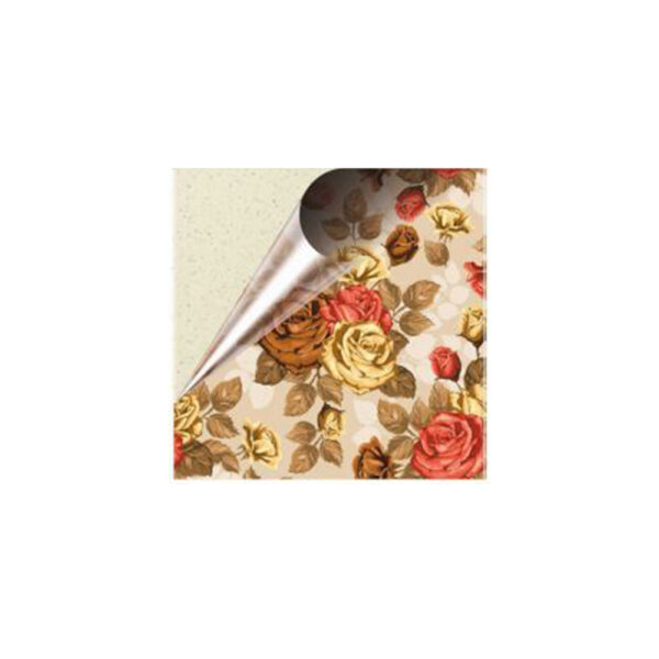 Set 100 Stickere decorative autoadezive pentru faianta sau perete, Model Gold Roses, Dimensiuni 15 cm x 15 cm, Rezistente la uzura si apa, 2,25 m2 - 4