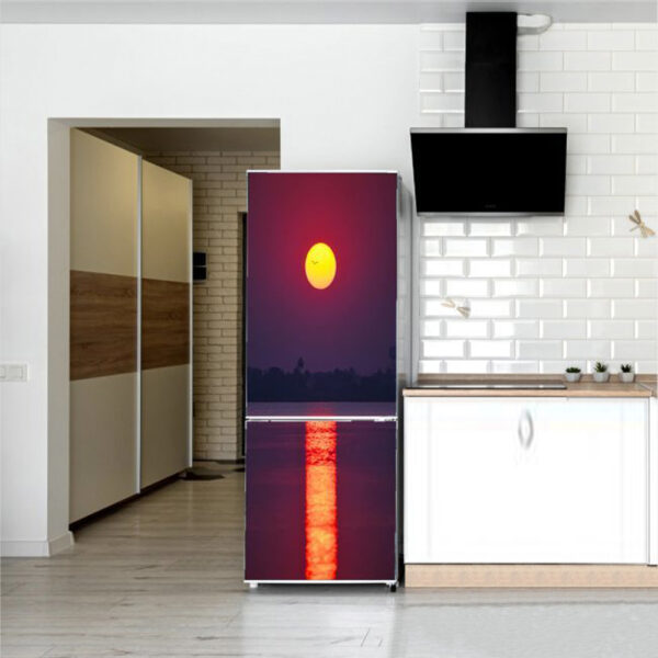 Autocolant pentru frigider, Model Reflection Of Perfection, Dimensiuni 200 x 90 cm, Design Vibrant, Autoadeziv