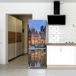 Autocolant pentru frigider, Model Venice, Dimensiuni 200 x 90 cm, Design Vibrant, Autoadeziv