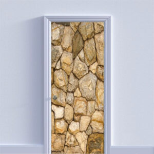 Autocolant pentru usa, Model Like a Stone, Dimensiuni 200 x 90 cm, Design Vibrant, Autoadeziv