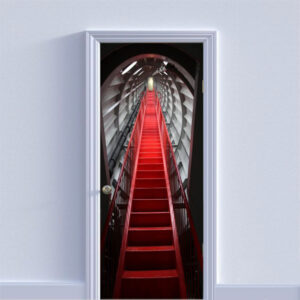 Autocolant pentru usa, Model Stairway to Heaven, Dimensiuni 200 x 90 cm, Design Vibrant, Autoadeziv