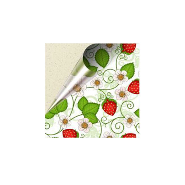 Set 100 Stickere decorative autoadezive pentru faianta sau perete, Model Strawberry Fields, Dimensiuni 25 cm x 25 cm, Rezistente la uzura si apa, 6,25 m2 - 5