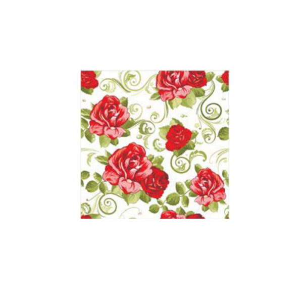 Set 100 Stickere decorative autoadezive pentru faianta sau perete, Model Red Rose, Dimensiuni 15 cm x 15 cm, Rezistente la uzura si apa, 2,25 m2 - 5