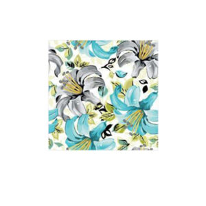 Set 100 Stickere decorative autoadezive pentru faianta sau perete, Model Lilies, Dimensiuni 15 cm x 15 cm, Rezistente la uzura si apa, 2,25 m2 - 5