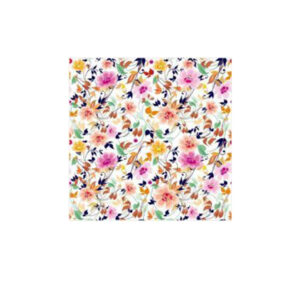 Set 100 Stickere decorative autoadezive pentru faianta sau perete, Model Flowery, Dimensiuni 15 cm x 15 cm, Rezistente la uzura si apa, 2,25 m2 - 5