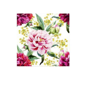 Set 100 Stickere decorative autoadezive pentru faianta sau perete, Model Peonies, Dimensiuni 30 cm x 30 cm, Rezistente la uzura si apa, 9 m2 - 5