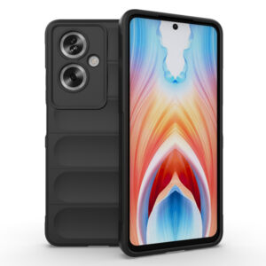 Husa Matte Waves pentru OnePlus Nord N30 SE, Camera Protect, Striatii laterale, Colturi intarite, Margini inaltate, Antialunecare, Antisoc, Silicon prietenos cu pielea, Negru