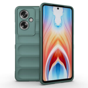 Husa Matte Waves pentru OnePlus Nord N30 SE, Camera Protect, Striatii laterale, Colturi intarite, Margini inaltate, Antialunecare, Antisoc, Silicon prietenos cu pielea, Verde