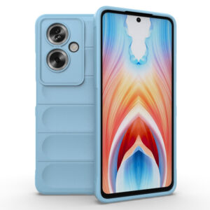 Husa Matte Waves pentru OnePlus Nord N30 SE, Camera Protect, Striatii laterale, Colturi intarite, Margini inaltate, Antialunecare, Antisoc, Silicon prietenos cu pielea, Albastru