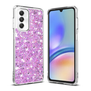 Husa Shiny Diamonds pentru Samsung Galaxy A05s, Ultra Slim, Usoara, Durabila, Antisoc, Lila