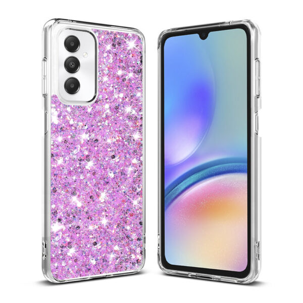 Husa Shiny Diamonds pentru Samsung Galaxy A05s, Ultra Slim, Usoara, Durabila, Antisoc, Lila