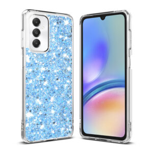 Husa Shiny Diamonds pentru Samsung Galaxy A05s, Ultra Slim, Usoara, Durabila, Antisoc, Albastru