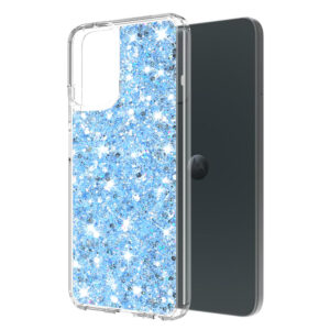 Husa Shiny Diamonds pentru Motorola Moto G14, Ultra Slim, Usoara, Durabila, Antisoc, Albastru