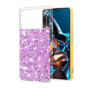 Husa Shiny Diamonds pentru Xiaomi X6 Pro, Ultra Slim, Usoara, Durabila, Antisoc, Lila