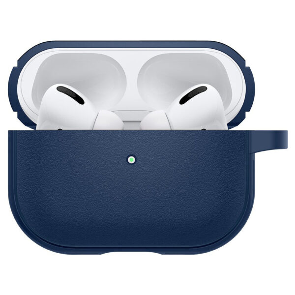 Husa de protectie, compatibila Apple AirPods Pro 1, FONIX Premium HardCase, Anti-amprenta, Anti-soc, Confortabila, Suprafata mata, Suport carabiniera incorporat, compatibila MagSafe, Albastru - 2