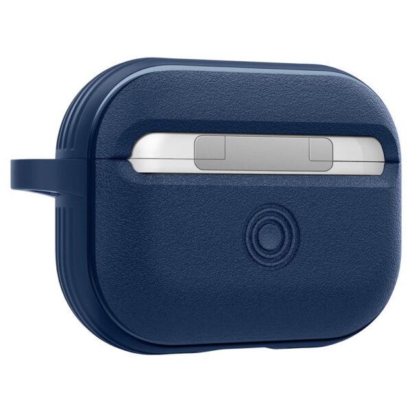 Husa de protectie, compatibila Apple AirPods Pro 1, FONIX Premium HardCase, Anti-amprenta, Anti-soc, Confortabila, Suprafata mata, Suport carabiniera incorporat, compatibila MagSafe, Albastru - 5