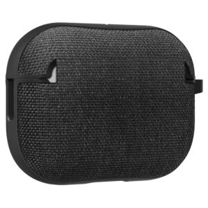 Husa de protectie, compatibila Apple AirPods Pro 2, FONIX SwiftCase Ultra, Carabiniera incorporata, Anti-soc, Material textil si poliuretan, Protectie completa, Negru - 6