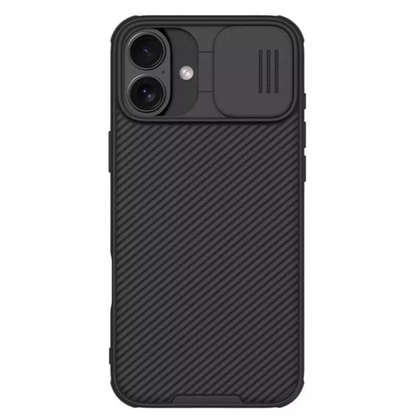 Husa pentru iPhone 16 Plus, Nillkin CamShield Pro Magnetic, Negru