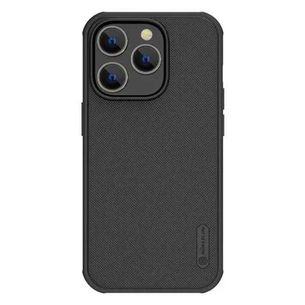 Husa pentru iPhone 16 Pro Max, Nillkin Super Frosted Shield Pro,Decupaj pentru logo, Negru