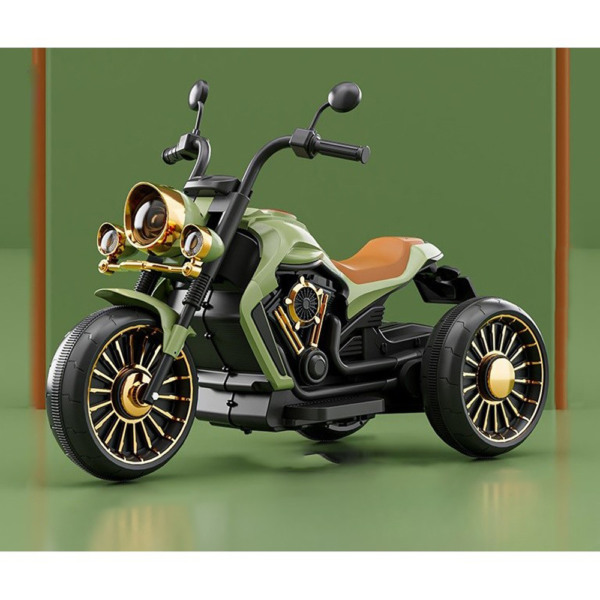 Motocicleta Electrica Comando Kids, Acumulatori Inclusi, Control Bluetooth, Sistem Anti-Rasturnare, Sistem de Iluminare, Sistem Sonorizare, Varsta 2-8 Ani, Verde