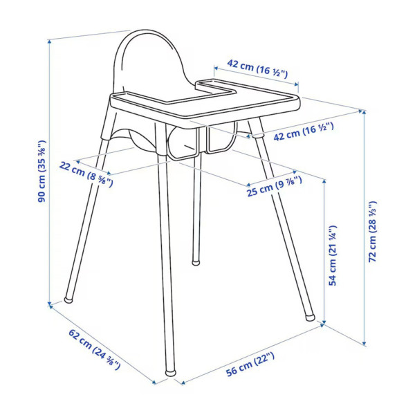 Scaun de Masa Telescopic pentru Bebelusi si Copii Comando Kids cu Centura de siguranta, Inaltime Reglabila, Suport Picioare, 6-32 Luni, Gri - 5