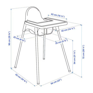 Scaun de Masa Telescopic pentru Bebelusi si Copii Comando Kids cu Centura de siguranta, Inaltime Reglabila, Suport Picioare, 6-32 Luni, Alb - 5