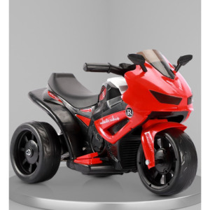 Motocicleta Electrica Model Sport Comando Kids, Acumulatori Inclusi, Baterie 6V, Sistem Anti-Rasturnare, Sistem de Iluminare, Sistem Sonorizare, Varsta 1+ Ani, Rosu - 2