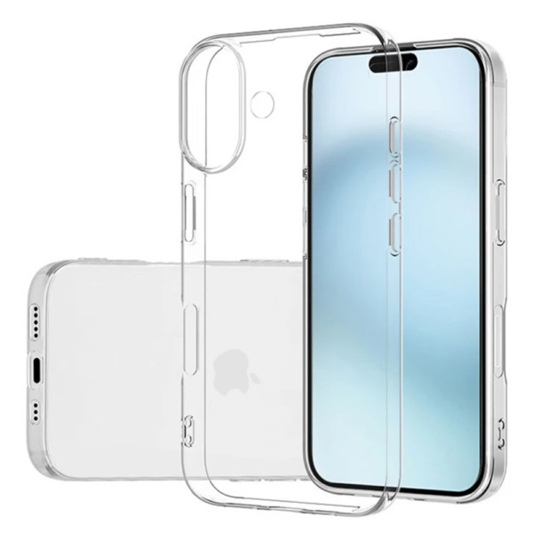 Husa TPU compatibila cu iPhone 16, Protectie Super Slim, Transparent