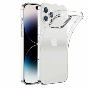 Husa protectie compatibila cu iPhone 16 Pro, Ultra Slim, Din Silicon, Transparent